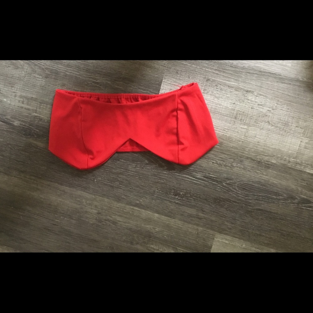 Red crop top